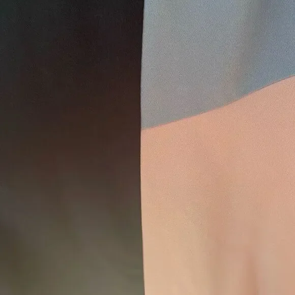 Anthropologie hutch contemporary abstract art color block wrap crepe dress - Picture 12 of 14